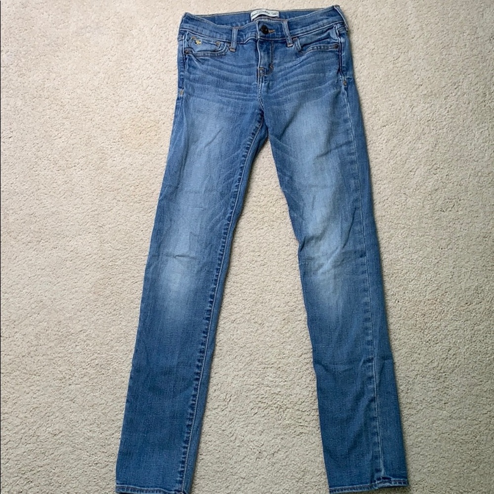 High rise super skinny jeans medium wash